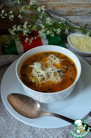 Итальянский "свадебный" суп