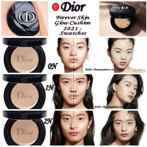 Новый сияющий кушон Dior Forever Skin Glow Cushion 2021: полная информация и свотчи